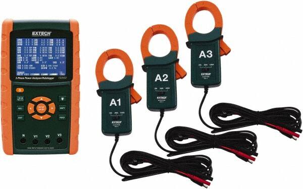 3 Phase, 600 VAC, 0.01 to 1,200 Amp Capability, 45 to 65 Hz Calibration, LCD Display Power Meter MPN:PQ3450-12