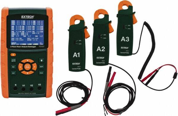 3 Phase, 600 VAC, 0.01 to 200 Amp Capability, 45 to 65 Hz Calibration, LCD Display Power Meter MPN:PQ3450-2