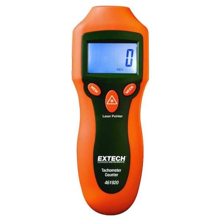 Laser Tachometer, 2 to 99, 999 rpm MPN:461920