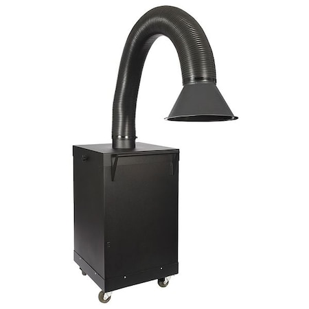 Portable Fume Extractor, 800 cfm, 1 Arm, 6 ft Arm, 115V AC, Black, 20 in x 20 in x 36 in MPN:SP-800