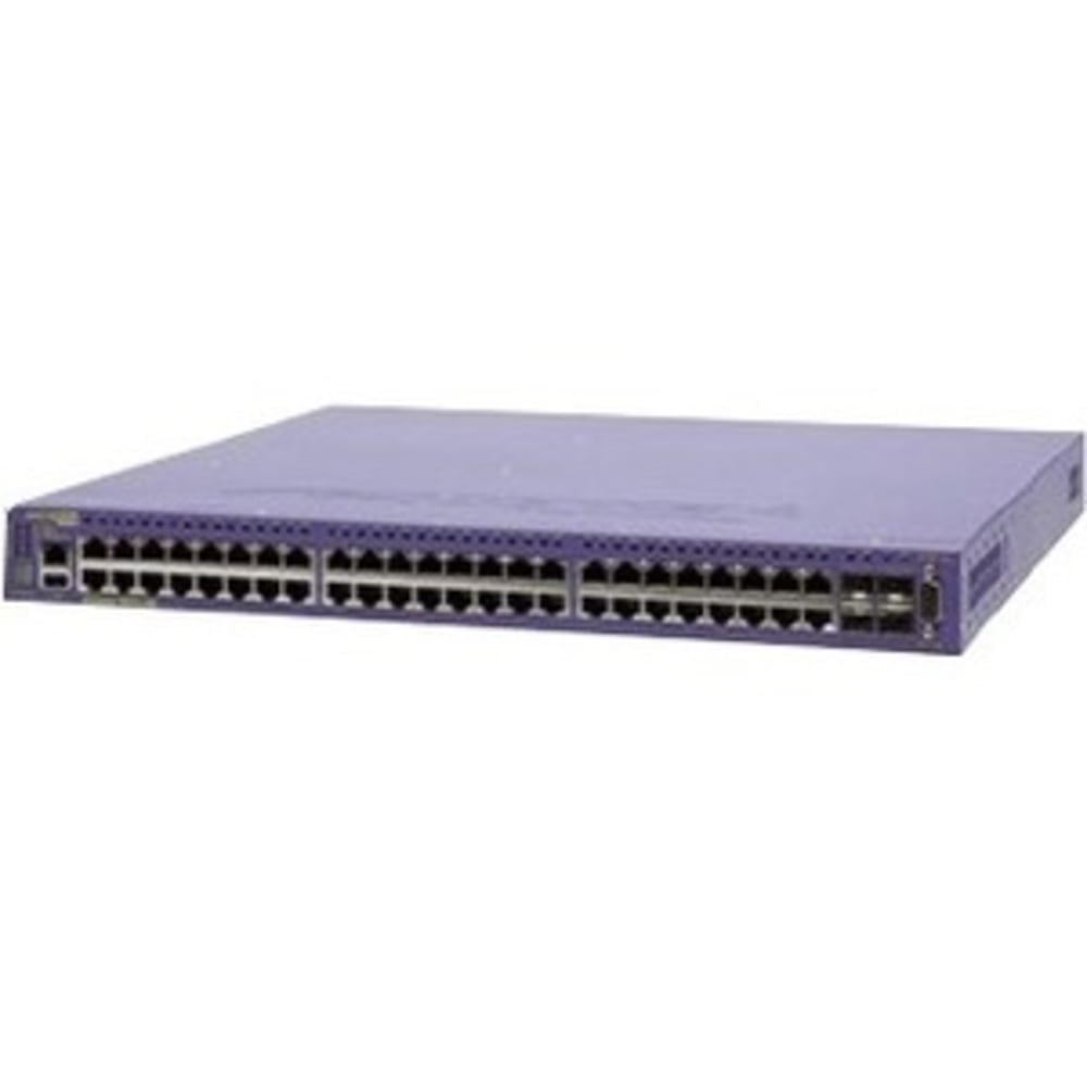 Extreme Networks Summit X460-G2-48p-10GE4 Ethernet Switch - 48 Ports - Manageable - Gigabit Ethernet - 10/100/1000Base-TX, 10GBase-X - 3 Layer Supported - 4 SFP Slots - Twisted Pair, Optical Fiber - 1U High - Rack-mountable - Lifetime Limited Warranty MPN