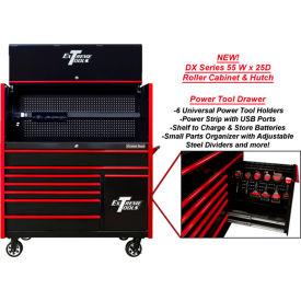 Extreme Tools DX Power Workstation Hutch & Roller Cabinet 54-5/8