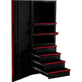 Extreme Tools EXQ 4 Drawer/2 Shelf Pro Side Cabinet 24