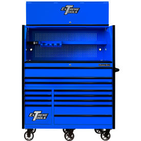 Extreme Tools RX Pro Power Workstation Hutch & Roller Cabinet 55
