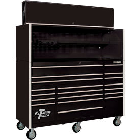 Extreme Tools RX Pro Power Workstation Hutch & Roller Cabinet 72