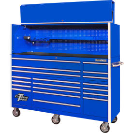 Extreme Tools RX Pro Power Workstation Hutch & Roller Cabinet 72