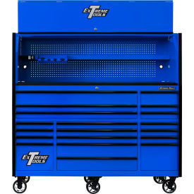 Extreme Tools RX Pro Power Workstation Hutch & Roller Cabinet 72