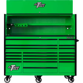Extreme Tools RX Pro Power Workstation Hutch & Roller Cabinet 72
