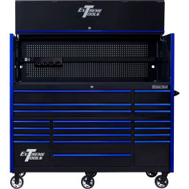 Extreme Tools RX Pro Power Workstation Hutch & Roller Cabinet 72