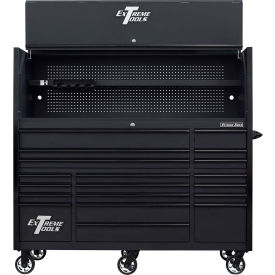 Extreme Tools RX Pro Power Workstation Hutch & Roller Cabinet 72