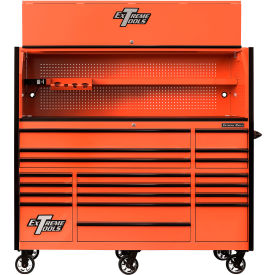 Extreme Tools RX Pro Power Workstation Hutch & Roller Cabinet 72