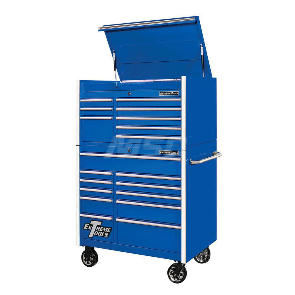 Tool Storage Combos & Systems, Type: Roller Cabinet with Top Chest Combo , Drawers Range: 16 Drawers or More , Number of Pieces: 2.000  MPN:RX412519CRBL