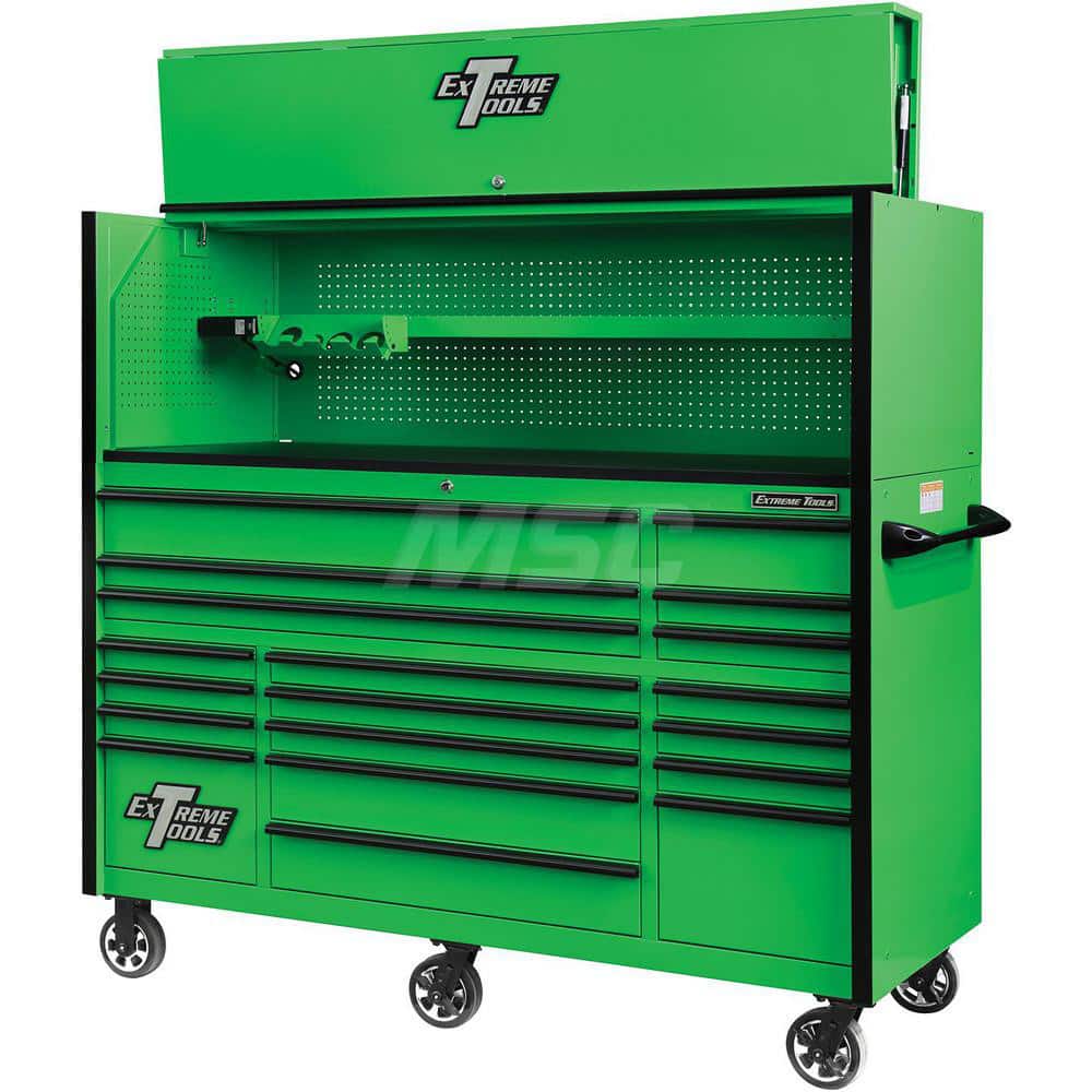 Tool Storage Combos & Systems, Type: Roller Cabinet with Hutch Combo , Drawers Range: 16 Drawers or More , Number of Pieces: 2.000  MPN:RX723020HRGK