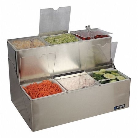 Condiment Center, Stepped, Notched Lids MPN:B6706INL