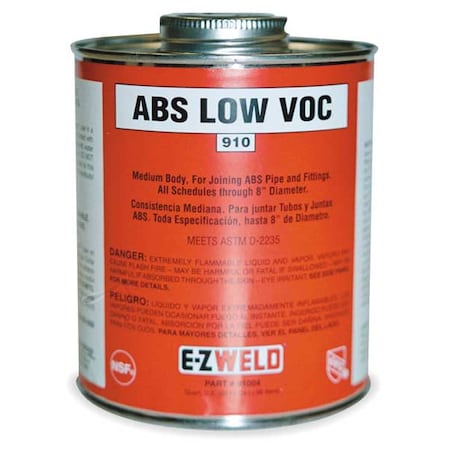 Cement, 8 Oz, Black, ABS MPN:21002