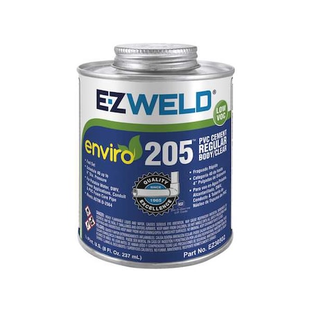 Pipe Cement, 8 fl oz, Clear MPN:EZ30502N