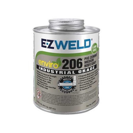 Pipe Cement, 8 fl oz, Gray MPN:EZ30602N
