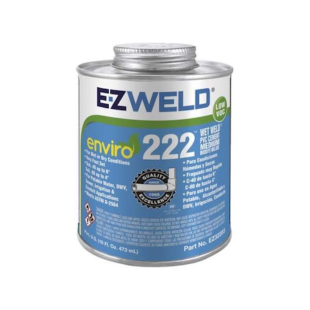 Pipe Cement, 16 fl oz, Blue MPN:EZ32203N