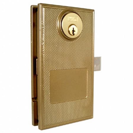 Swing Door Lock, Bolt-On, Steel, Gold MPN:H1031