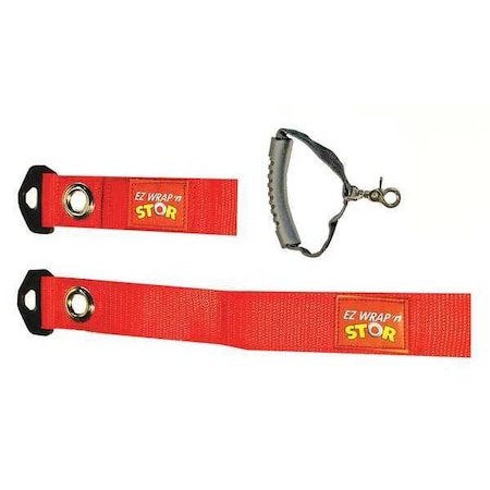 Strap with Handle, Red, Nylon, 12 in. L MPN:EZWRAPNSTORSYS