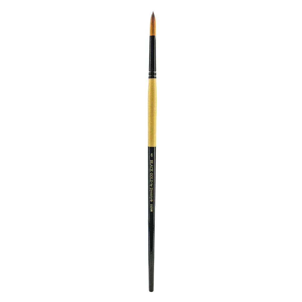 Dynasty Long-Handled Paint Brush 1526R, Size 6, Round Bristle, Nylon, Multicolor MPN:12144
