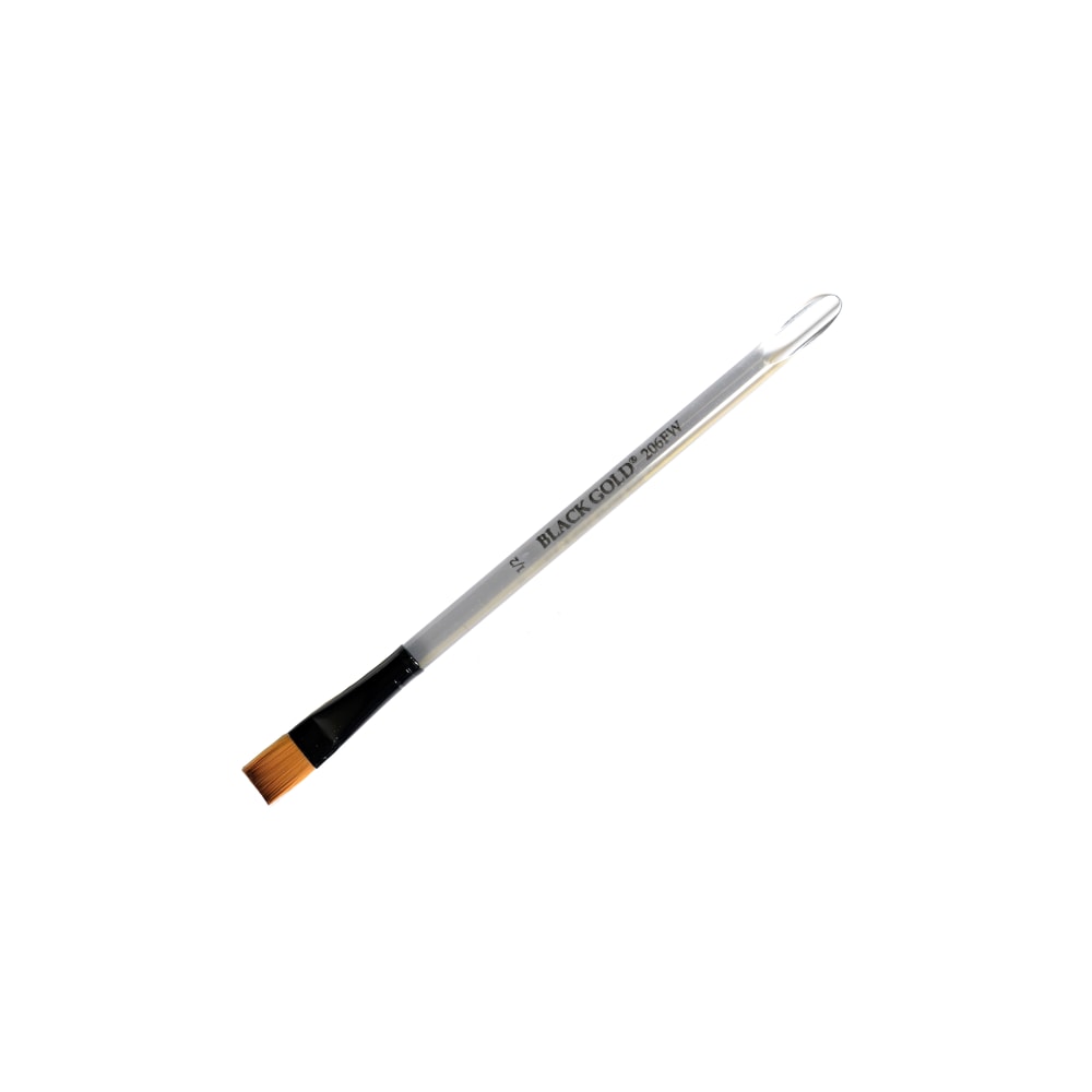 Dynasty Paint Brush, 1/2in, Flat Bristle, Synthetic, Clear MPN:12256