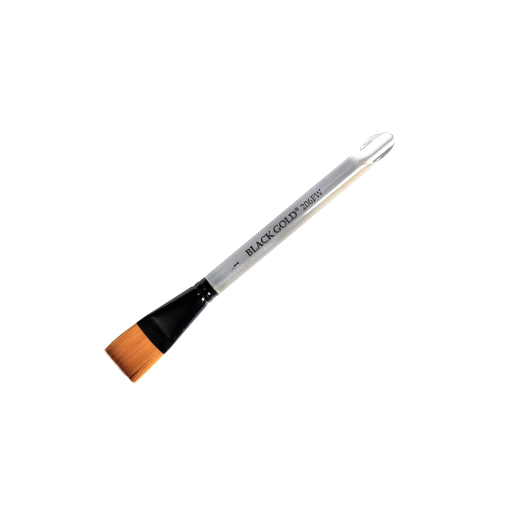 Dynasty Paint Brush, 1in, Flat Bristle, Synthetic, Clear MPN:12258