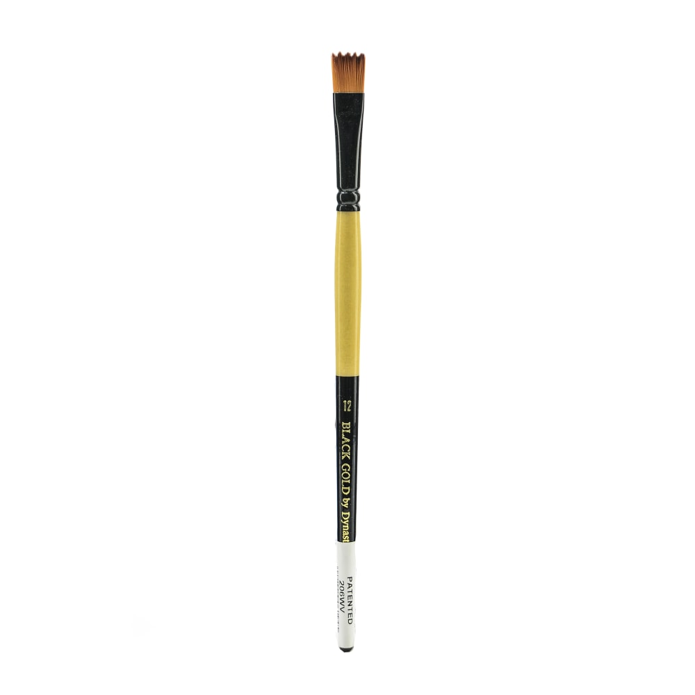 Dynasty Short-Handled Paint Brush, Size 12, Wave Bristle, Synthetic, Multicolor MPN:12297