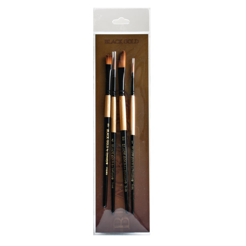 Dynasty Series Paint Brush Set, Assorted Sizes, Landscape/Portrait, Set Of 4 MPN:27647