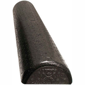 CanDo® Black Composite Foam Roller Half-Round 6