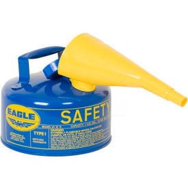 Eagle Type I Safety Can - 2 Gallon with Funnel - Blue UI20FSB