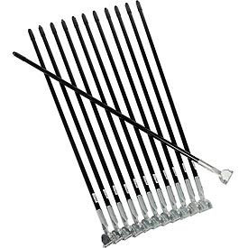 Impact® Dust Mop Handle - Steel Vinyl Coated Black 60