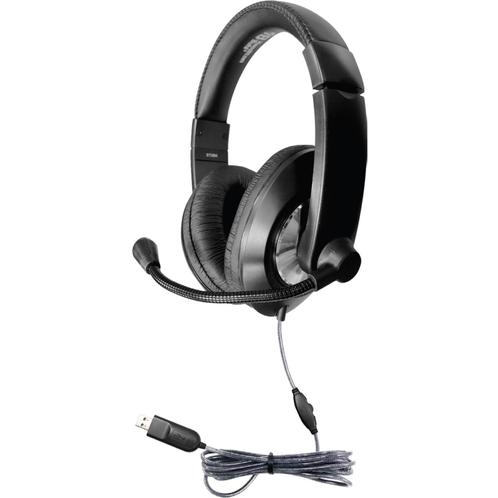 Ergoguys Hamilton Buhl Smart-Trek Deluxe Stereo Headset with In-Line Volume - Stereo - USB - Wired - 32 Ohm - ST2BKU MPN:ST2BKU
