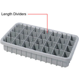 Dandux Length Divider 50P0016067 for Dividable Nesting Box 50P1816070 50P1811070 Gray 50P0016067 - Pkg Qty 6