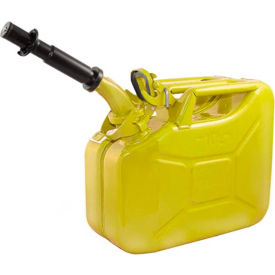 Wavian Jerry Can w/Spout & Spout Adapter Yellow 2.64 Gallon Capacity - 3025 3025