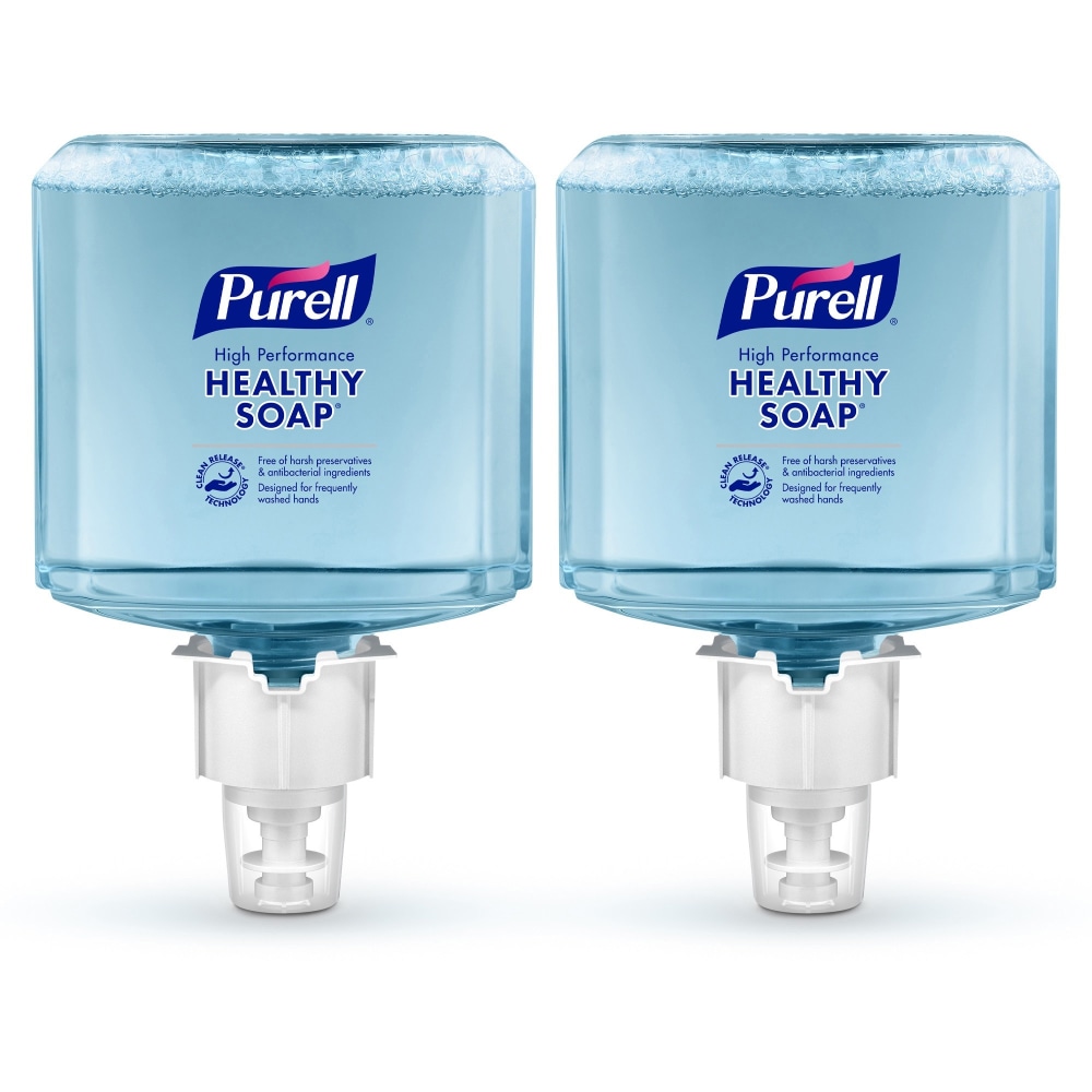 Purell Healthcare Healthy Ultra Mild Foaming Handwash Soap, Clean, 40.6 Oz, Clear, Carton Of 2 Cartridges MPN:GOJ508502