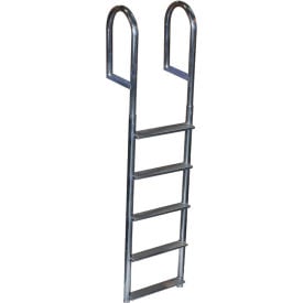 Dock Edge Dock Ladder 5 Step Fixed Wide Step Welded Aluminum - 2045-F 2045-F
