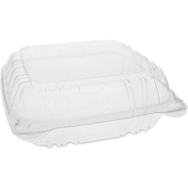 Pactiv Evergreen Sensation SmartLock Hinged Lid Container Clear 200/Carton YCI821200000