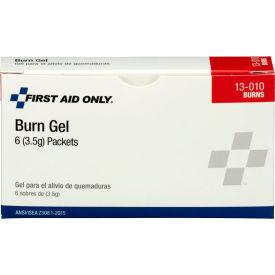 First Aid Only Burn Gel Packets 6/Box 13-010