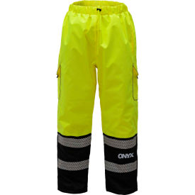 GSS Safety 8711 Quilted Pants Class E Lime/Black L/XL 8711-L/XL