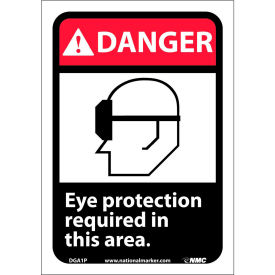 Graphic Signs - Danger Eye Protection Required - Vinyl 7