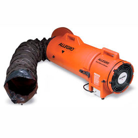 Allegro Industries® COM-PAX-IAL Explosion Proof Blower W/ 15' Ducting 900 CFM 1/3 HP 9538-15