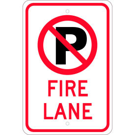 NMC TM0101K Traffic Sign No Parking (Graphic) Fire Lane 18