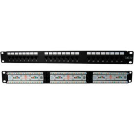 Vertical Cable 041-372/24 Cat 5E 24-Port 110 IDC Patch Panel 041-372/24