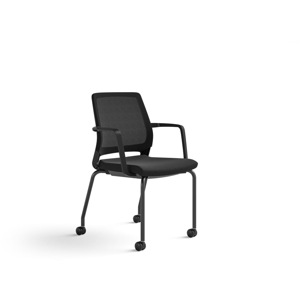 Safco Medina Guest Chair - 18in16in Chair Back, 18in x 18in18in Chair Seat, 23.5in x 23.5in33.5in Chair - Finish: Black MPN:6829BL