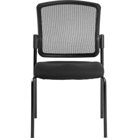 Eurotech Dakota Side Chair - Black Fabric / Mesh - Armless Arms - Pkg Qty 2 7014-BLK