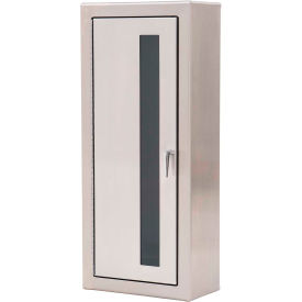 Potter Roemer Alta Steel Fire Extinguisher Cabinet Breakable Glass Window Surface Mount Silver 7064-DV
