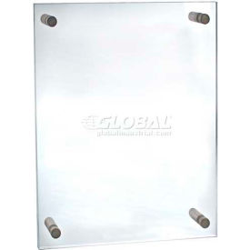 Global Approved 105528 Acrylic Standoff Sign Holder W/ Caps 17