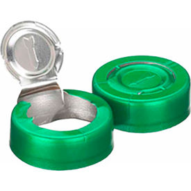 Wheaton® 20mm Crimp Seal Tear-Off Aluminum Green Unlined Case of 1000 224193-07