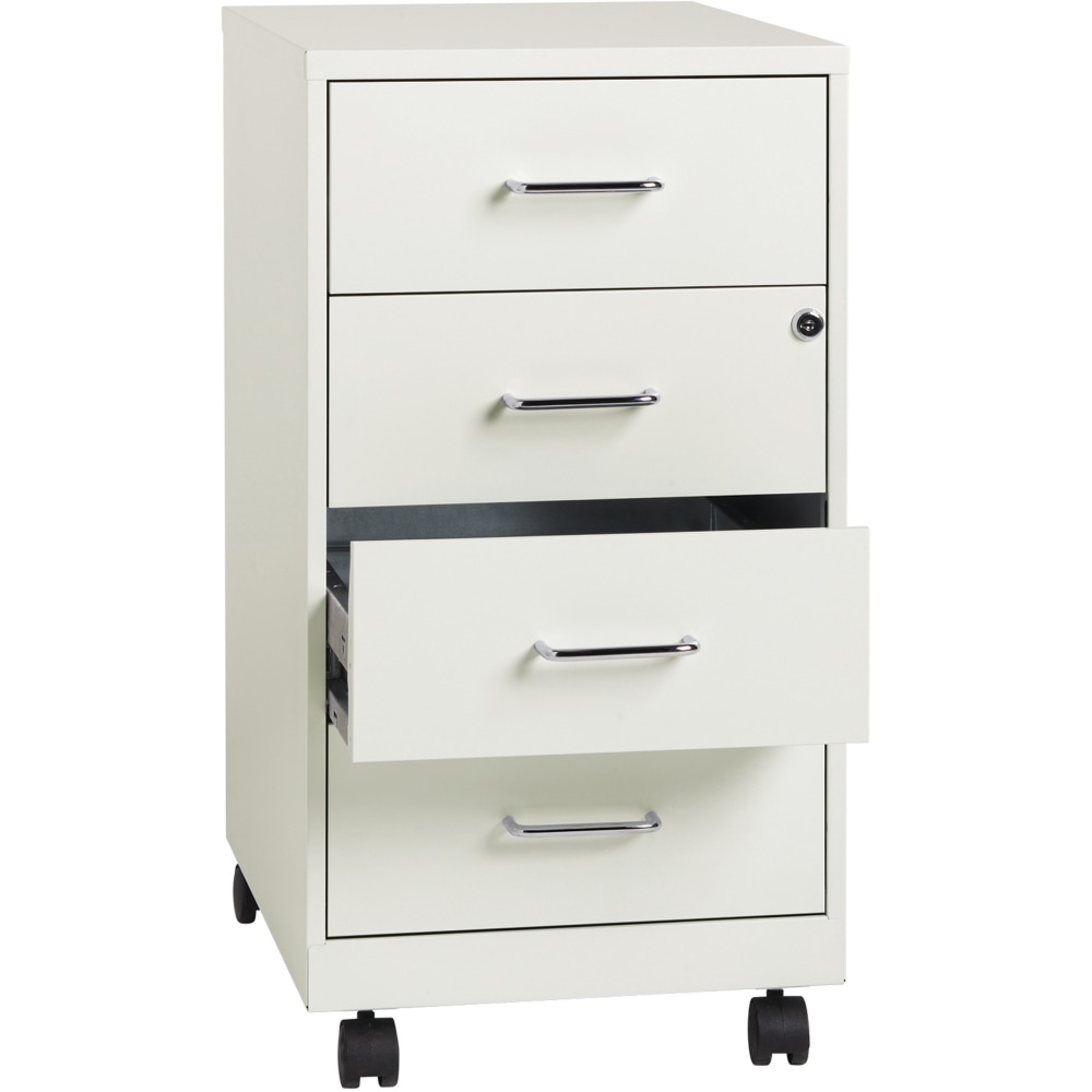 LYS Mobile Storage Cabinet - 14.3inx 18in Depth x 26.5in - 4x Drawer(s) - VF418DMWE MPN:VF418DMWE